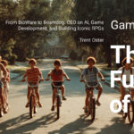 group of kids riding bikes down a street